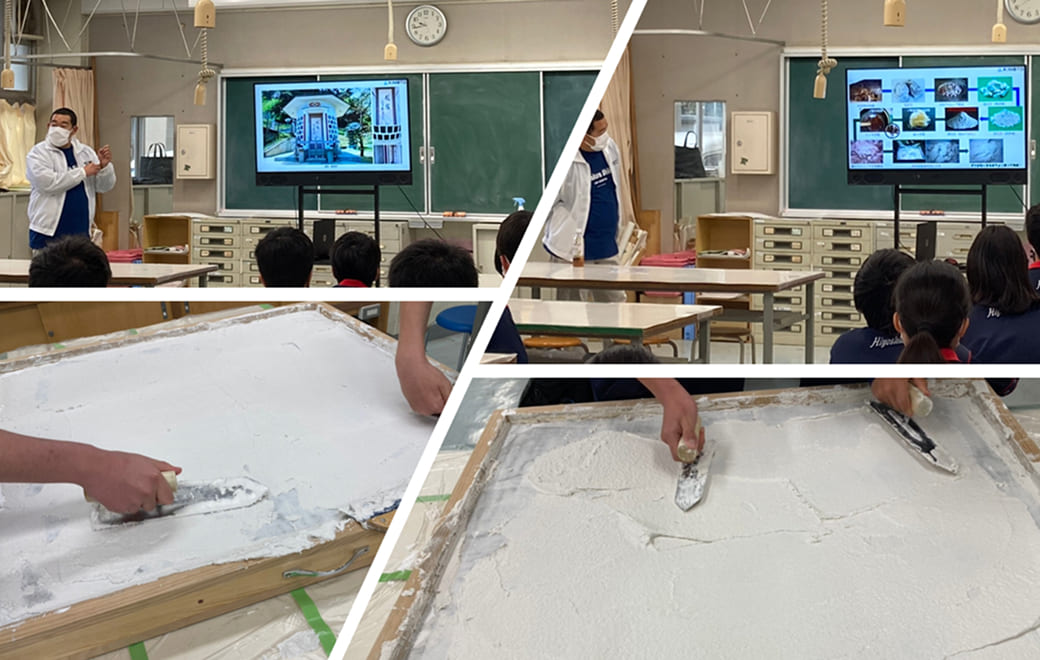 横浜市H中学校での職業講話の様子