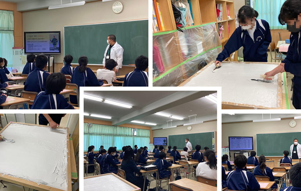 横浜市H中学校での職業講話の様子