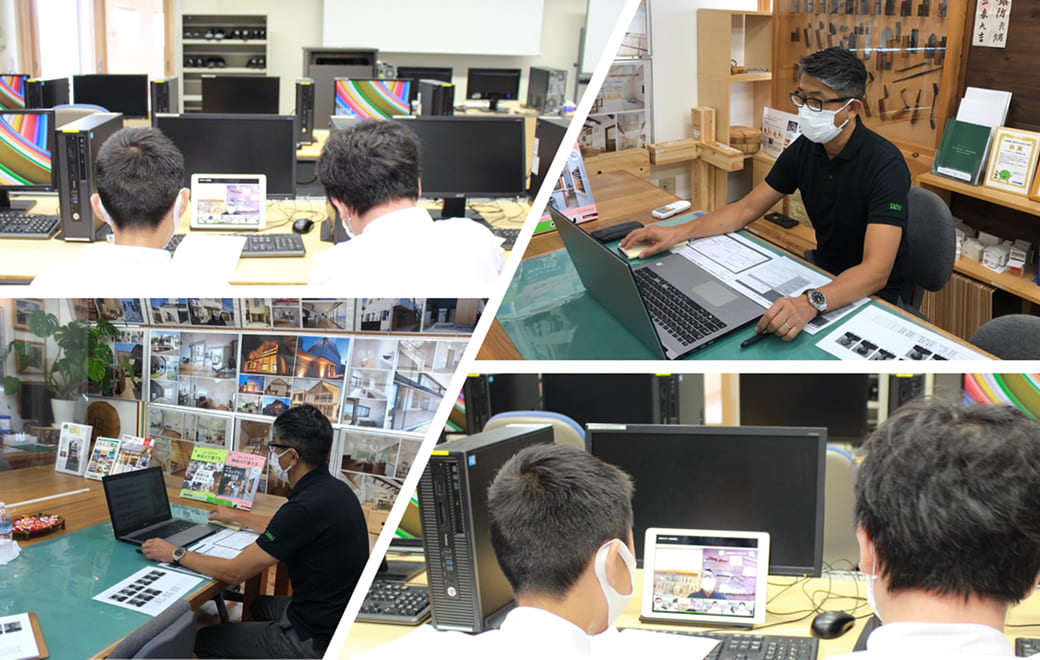 横浜市Y中学校オンライン職業講話の様子