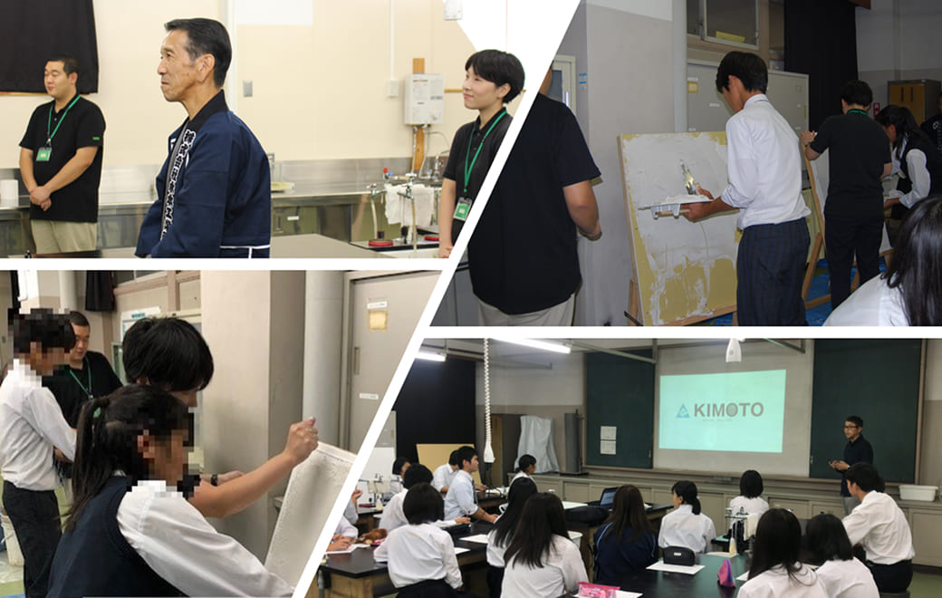 横浜市A高等学校での職業講話の様子