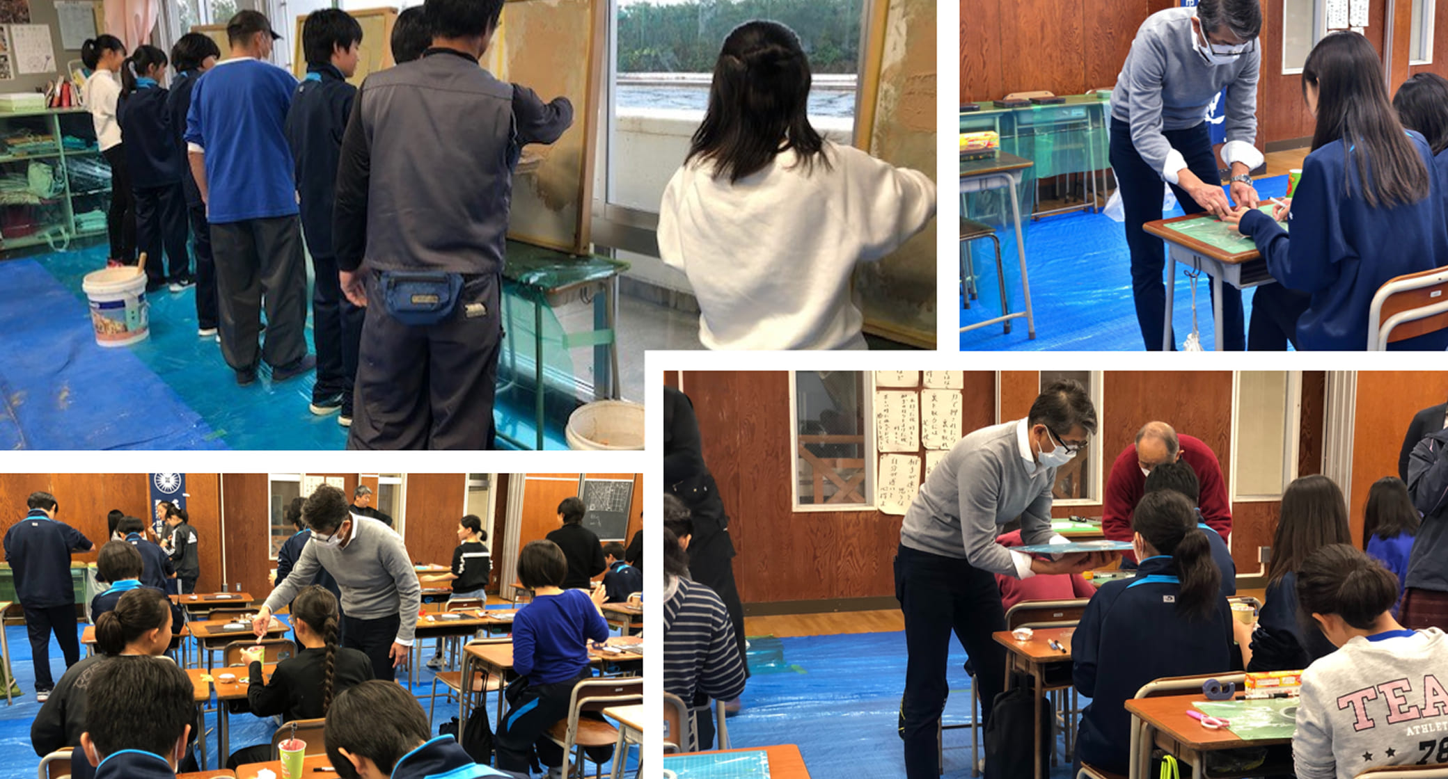 湘洋中学校での学校訪問事業の様子