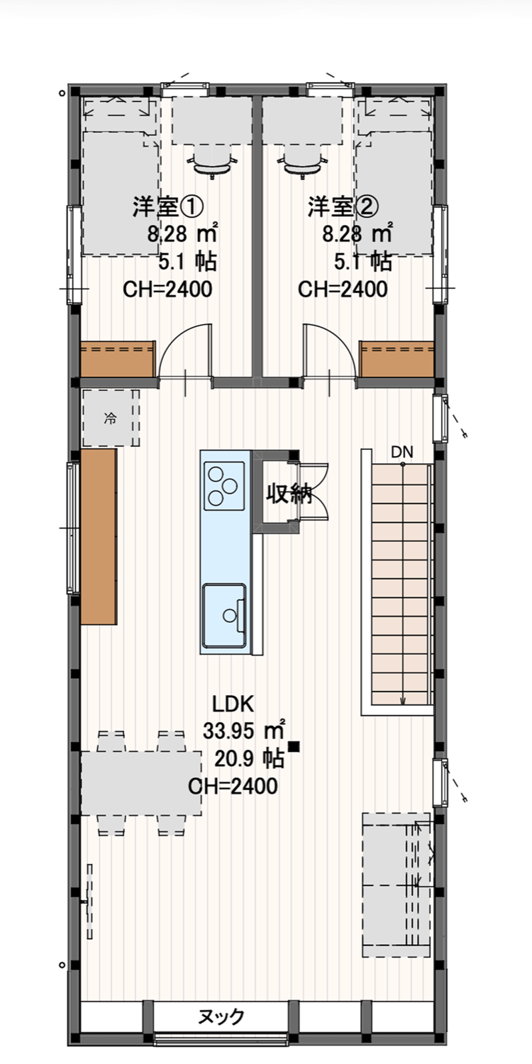GARAGE 2F 間取り図
