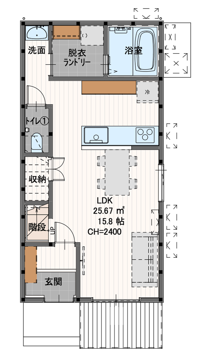 SMART 2F 間取り図