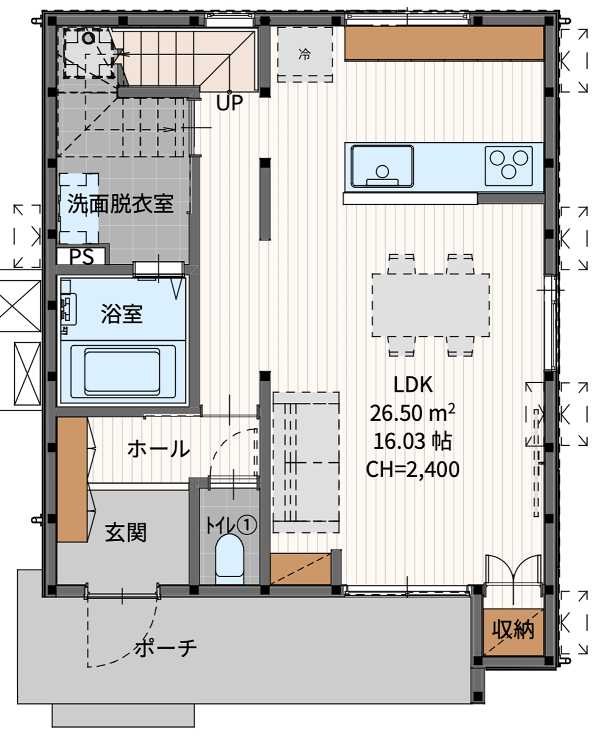 SURF 1F 間取り図