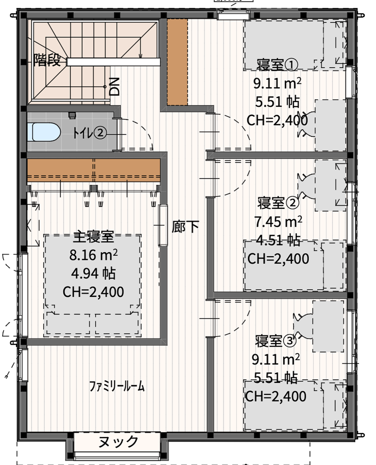 SURF 2F 間取り図