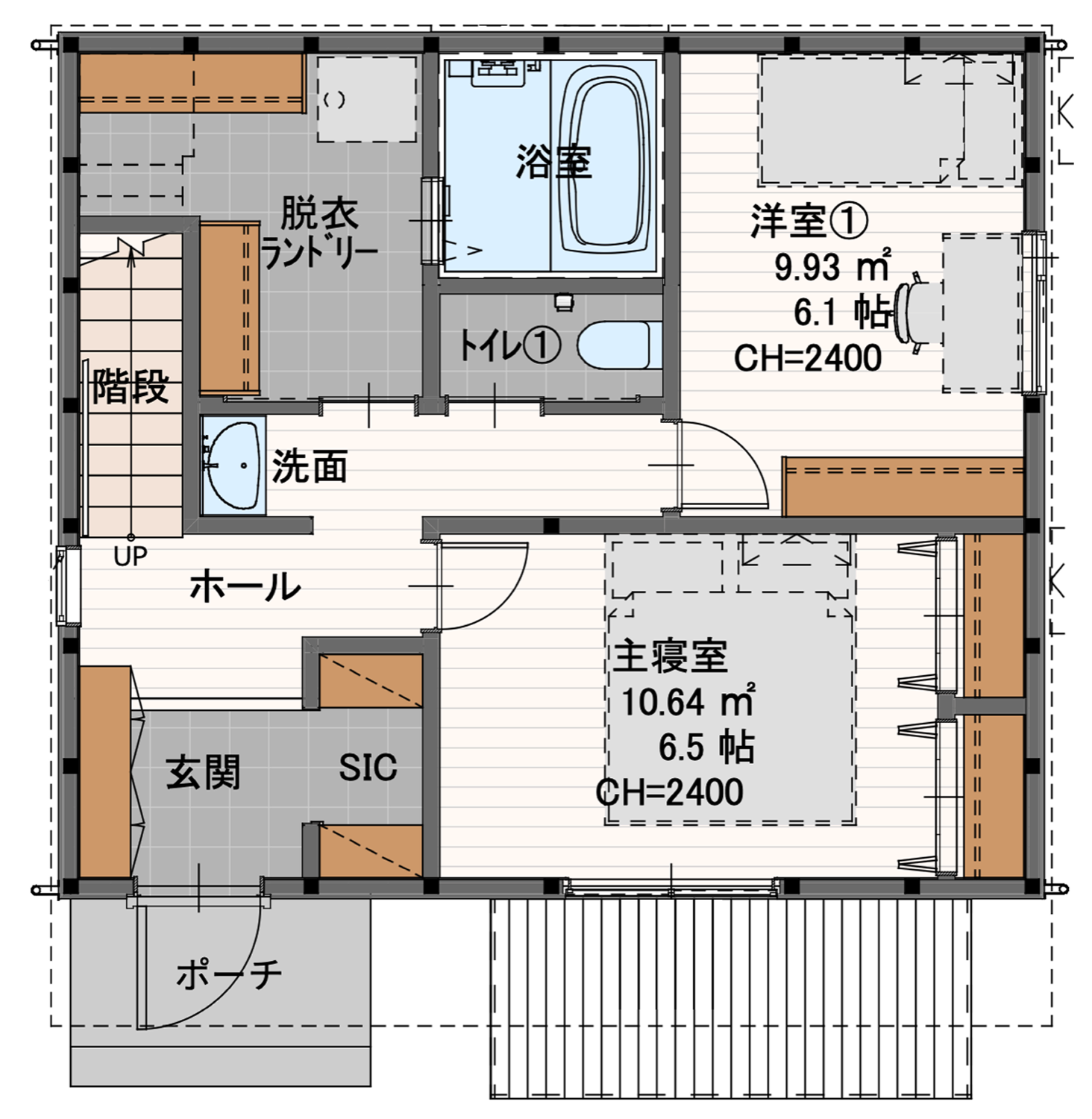 TERRACE 1F 間取り図