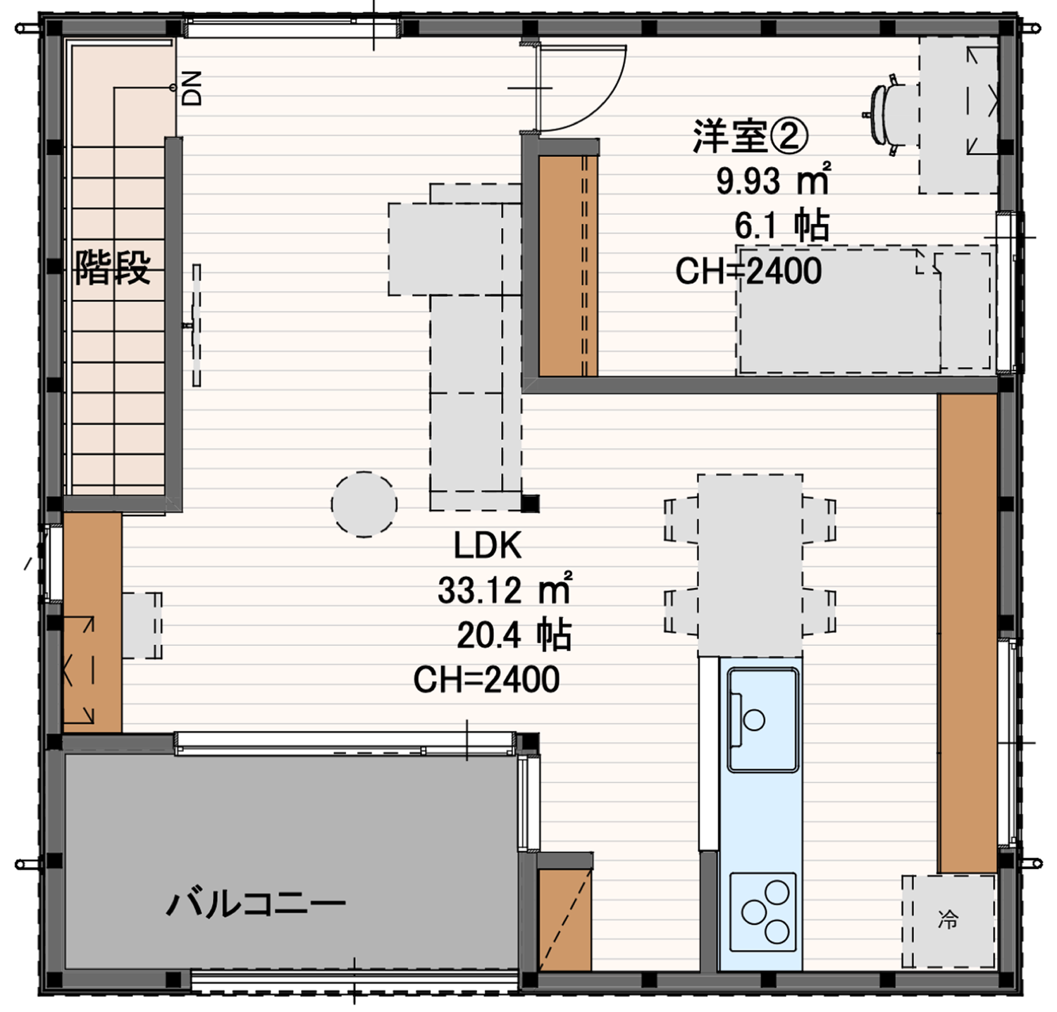 TERRACE 2F 間取り図