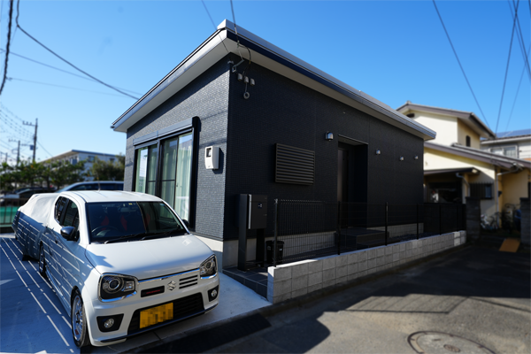 シンプルな平屋の家